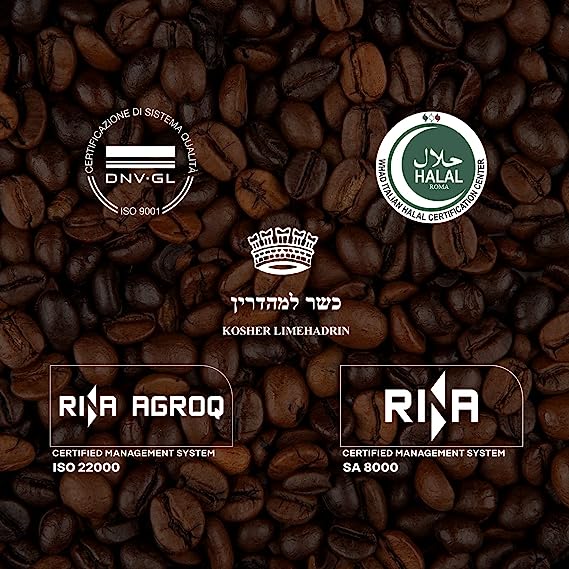 Aiello Caffe Italian Espresso Coffee Beans 2.2 LB Bag Arabica Whole Bean Coffee Blend Freshly Roasted and Blended in Southern Italy - International Loft
