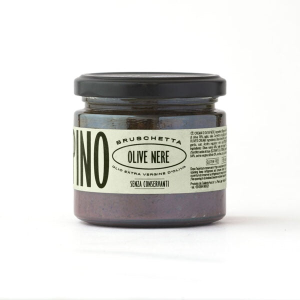 Famiglia Crispino Black Olives Bruschetta