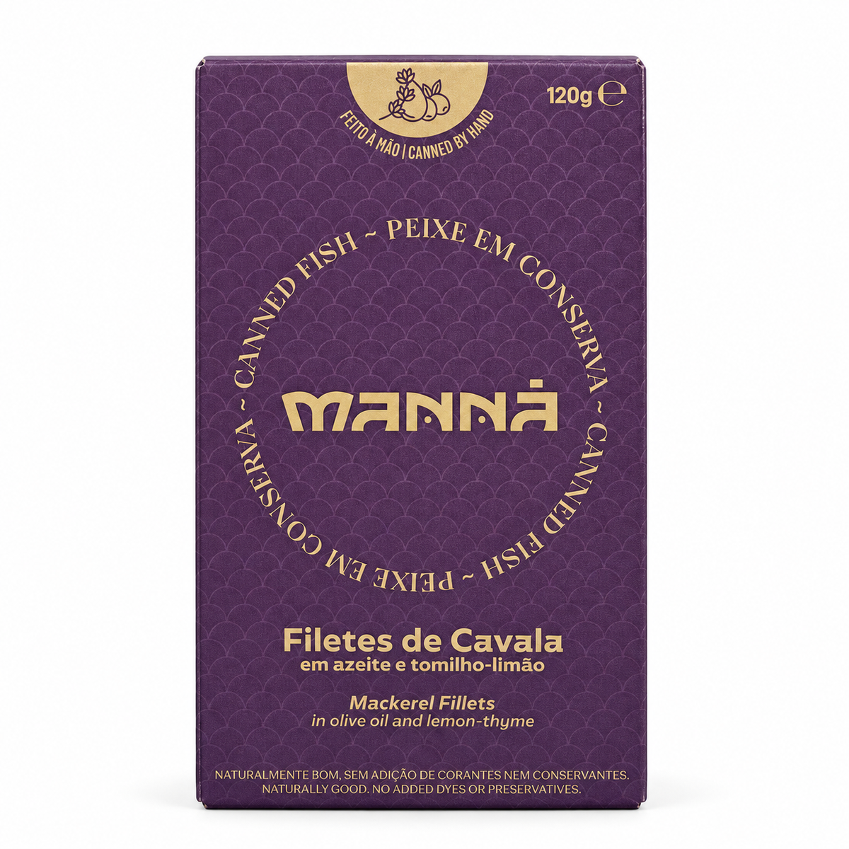 Manná Mackerel Fillets in Olive Oil with Lemon Thyme – 4.2 oz (120 g)