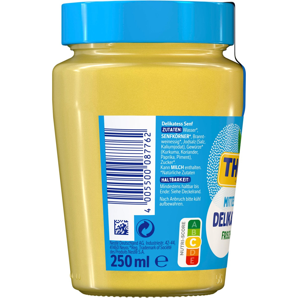 Thomy Delikatess Senf Mittelscharf - German Mustard 250ml