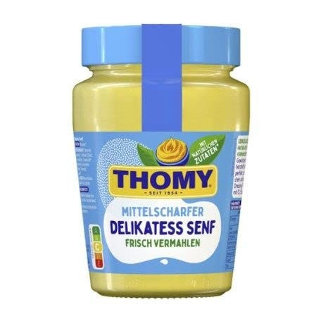 Thomy Delikatess Senf Mittelscharf - German Mustard 250ml