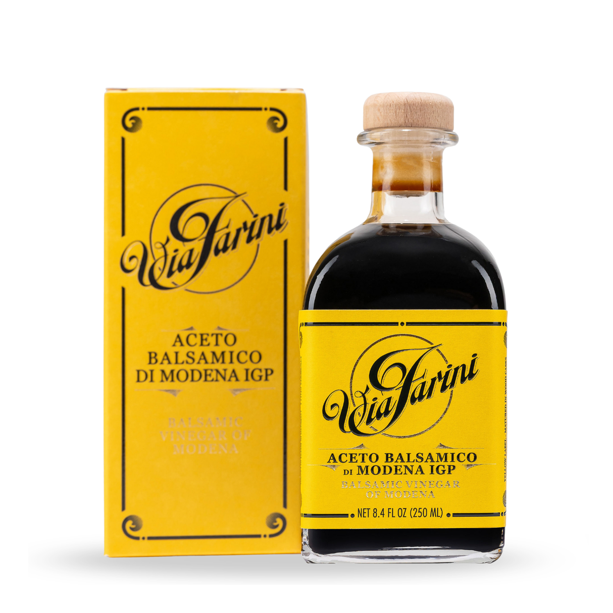 Via Farini Balsamic Vinegar of Modena - Yellow Label - with Gift Box