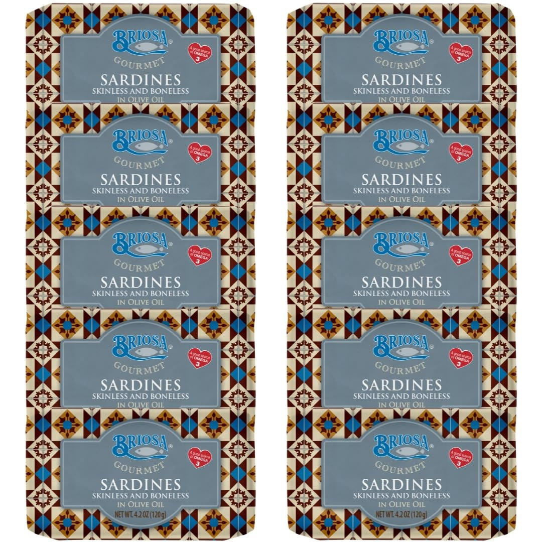 Briosa Gourmet Skinless Boneless Sardines in Olive Oil