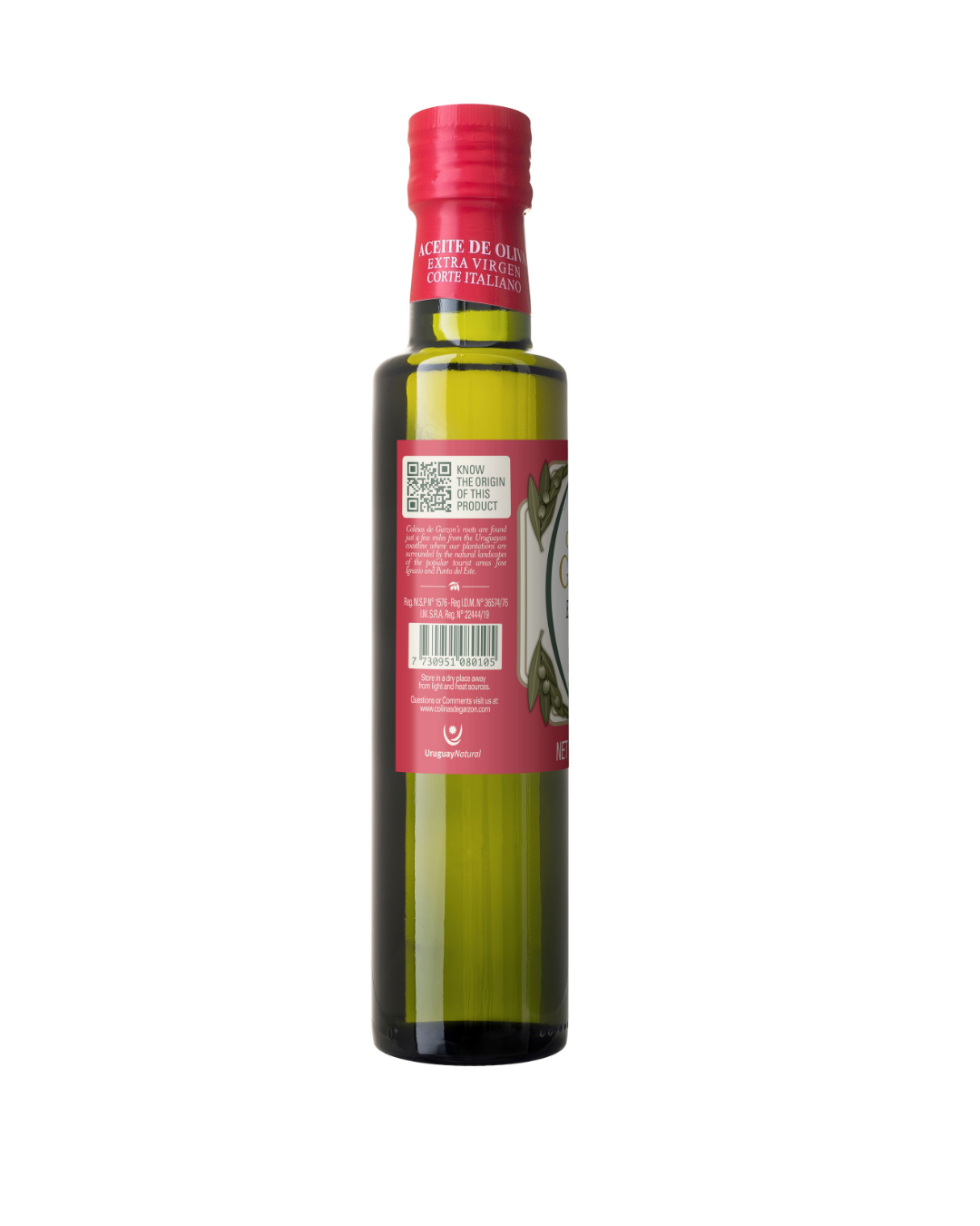 Colinas De Garzon Italian Blend Extra Virgin Olive Oil From "The Little Tuscany" Of Uruguay 250 ML Bottle (8.5 FL OZ)