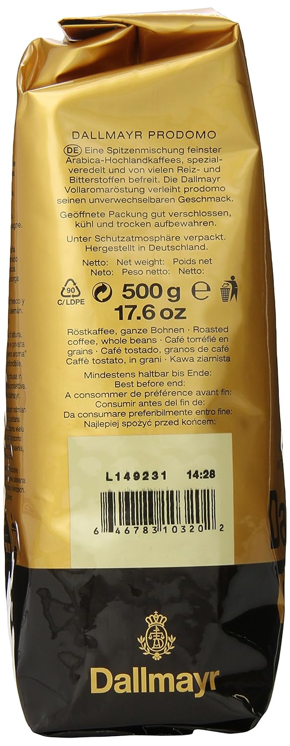 Dallmayr Prodomo (Whole Beans), 17.6 Oz