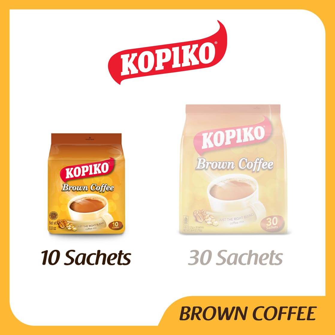 Kopiko Brown Coffee Mix 8.8 Oz 10 Packet Bag