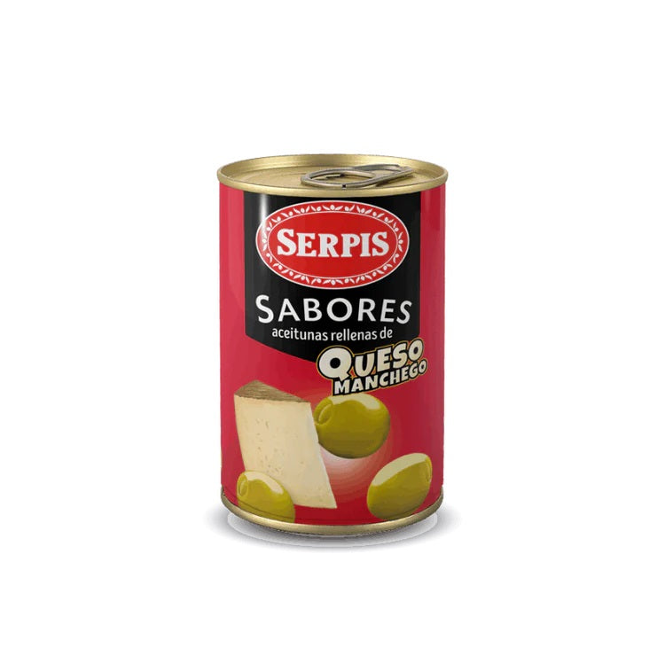 Serpis Manzanilla Green Spanish Olives Stuffed with Manchego 10.6oz (300g)