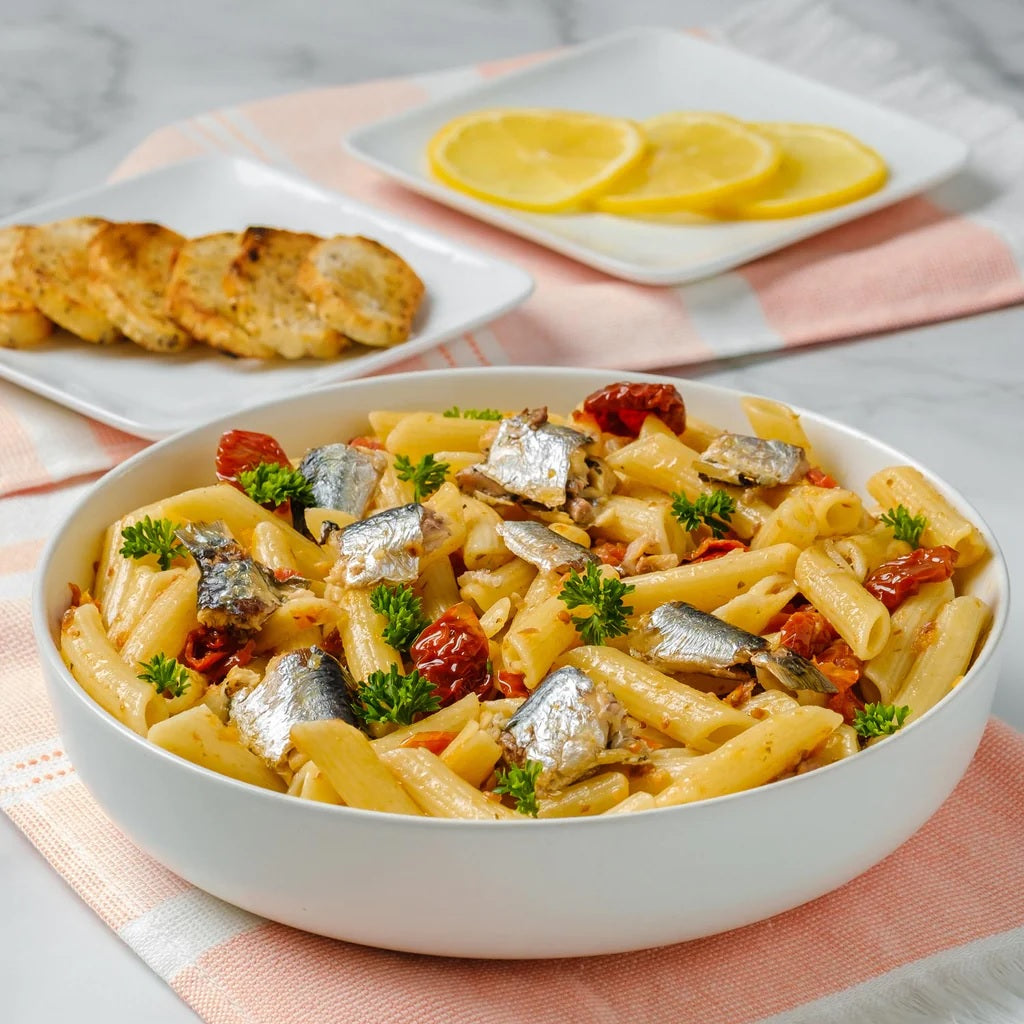 Minerva Gourmet canned whole Sardines in olive oil and lemon