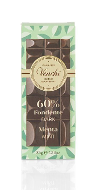 Venchi 60% Dark Mint Mini Chocolate bar 35 g