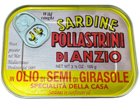 POLLASTRINI DI ANZIO Sardines in Sunflower Oil
