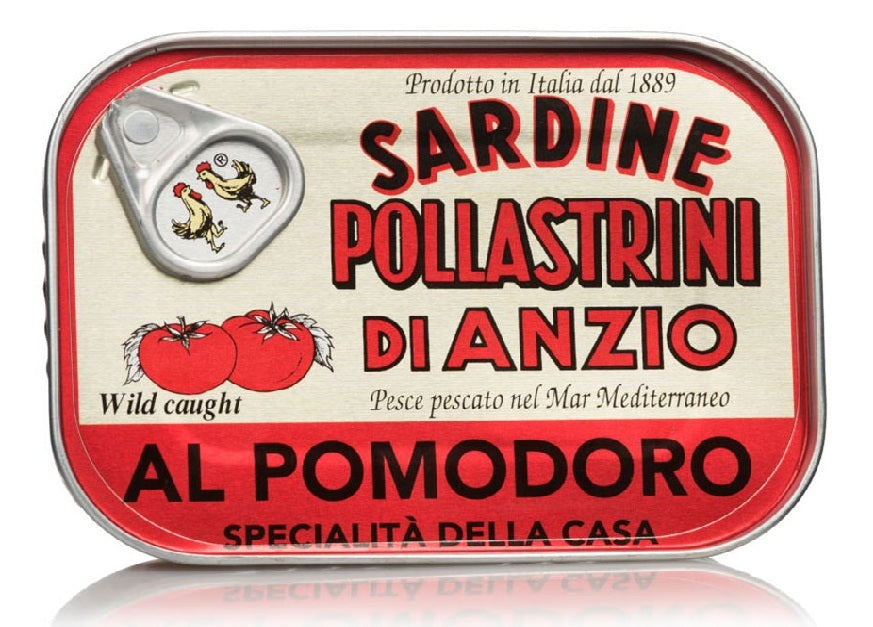 POLLASTRINI DI ANZIO Sardines in Tomato Sauce and Olive Oil