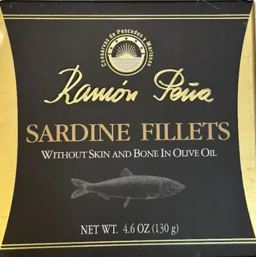 Ramon Pena Sardine Fillets In Olive Oil Without Skin and Bones 4.6 oz (130g) - International Loft