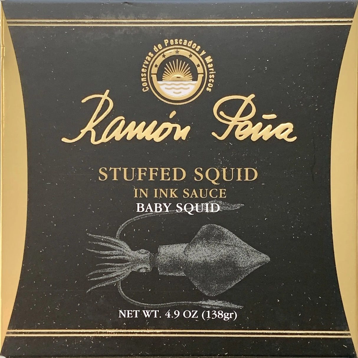 Ramon Pena Small Squid in Ink Sauce Chipirones en su Tinta 4.6 oz (130g) - International Loft