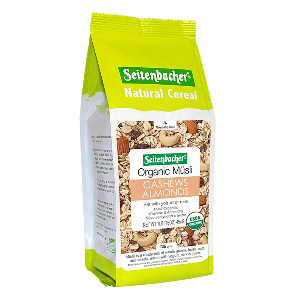 Seitenbacher Organic Muesli Cashews & Almonds 16 oz - International Loft