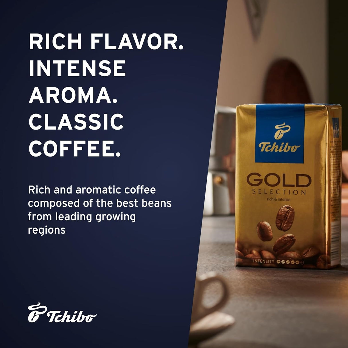Tchibo Gold Selection Ground Coffee 8.8 Oz