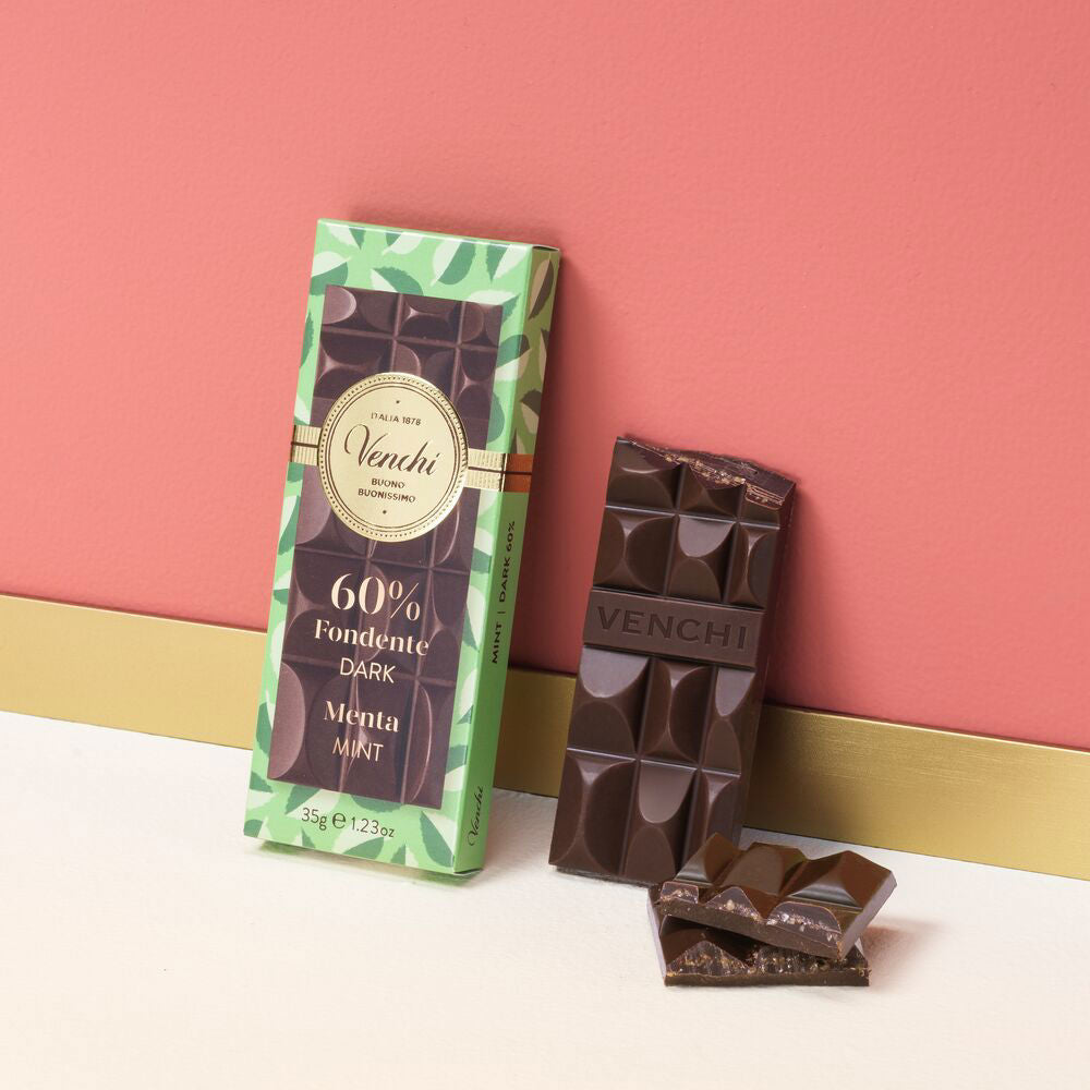 Venchi 60% Dark Mint Mini Chocolate bar 35 g