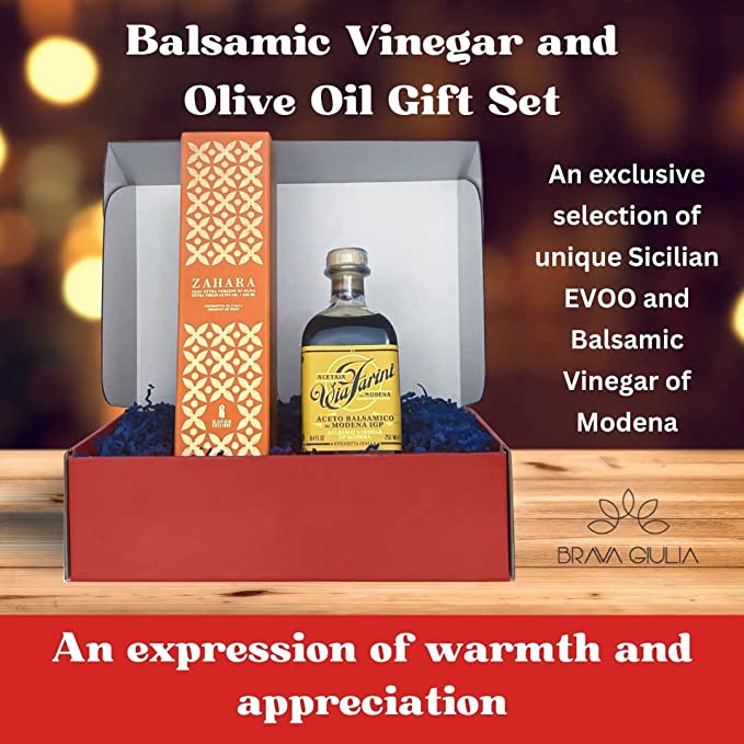 Brava Giulia Balsamic Vinegar And EVOO Duo Gift Box - International Loft