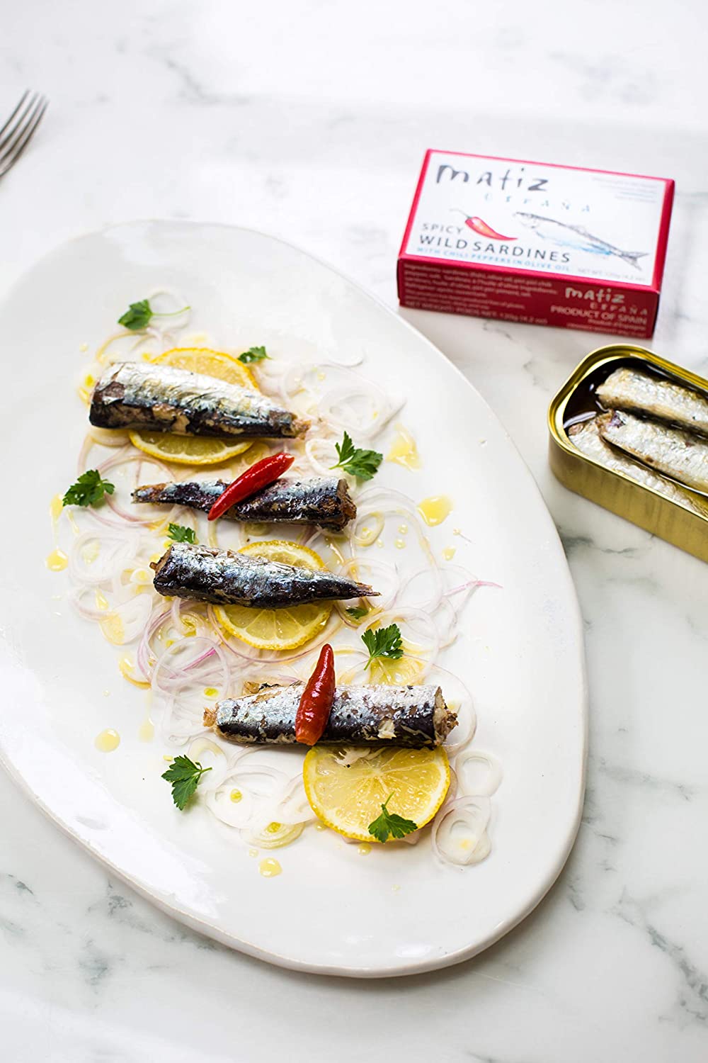 Matiz Spicy Sardines in Olive Oil and Piri Piri Pepper - International Loft