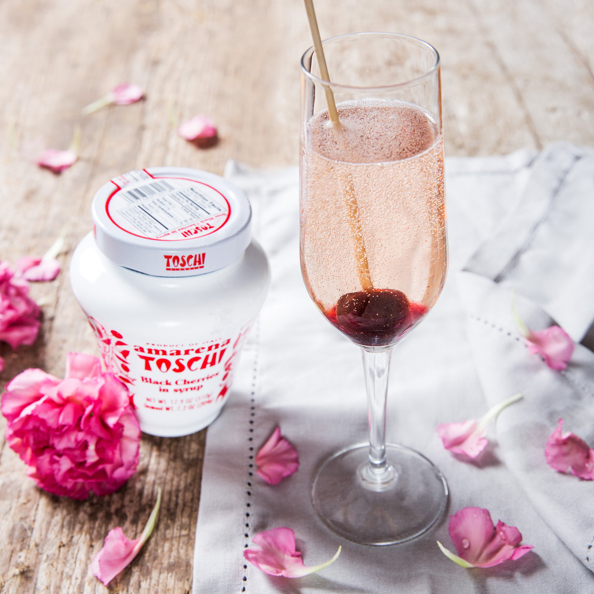 Amarena Toschi Italian Black Cherries in Syrup 17.9 Oz. - International Loft