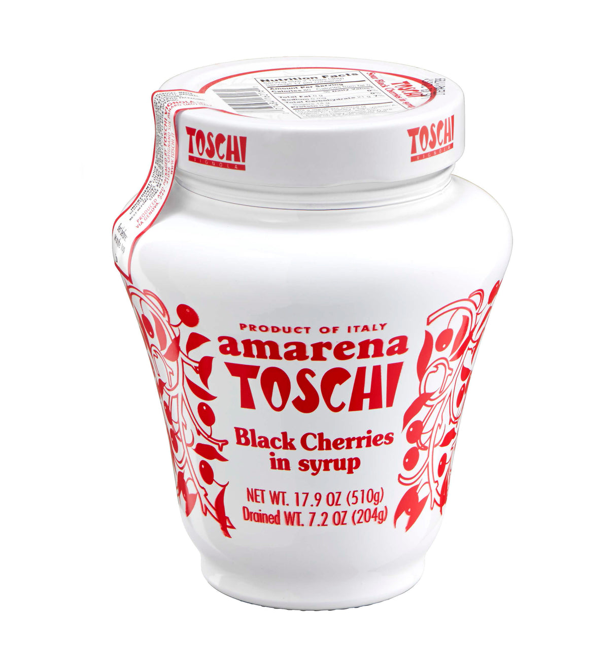 Amarena Toschi Italian Black Cherries in Syrup 17.9 Oz. - International Loft