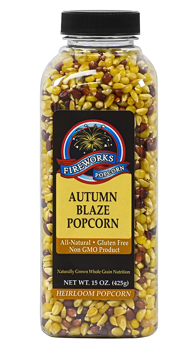 Fireworks Popcorn Autumn Blaze Popcorn - 15 Ounce Bottles - International Loft