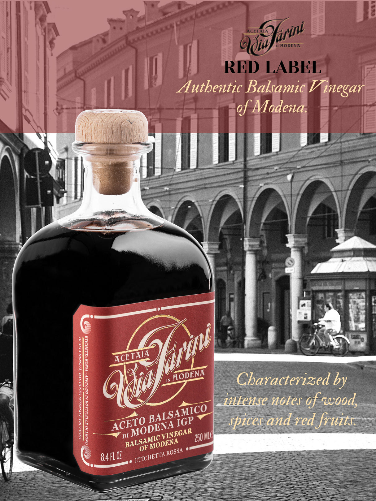 Via Farini Balsamic Vinegar of Modena - Red Label - International Loft