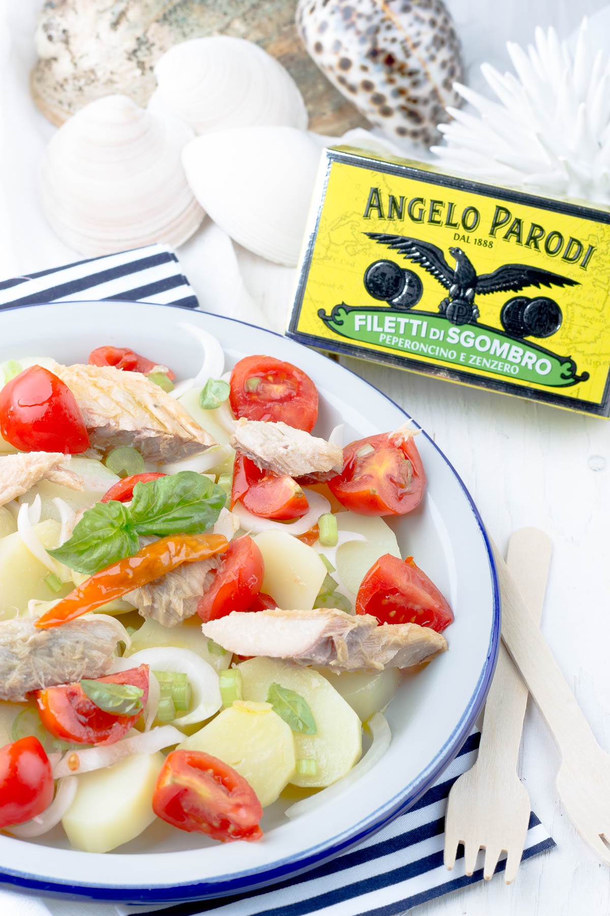Angelo Parodi Mackerel Fillets in olive oil with Ginger and Pepper - International Loft