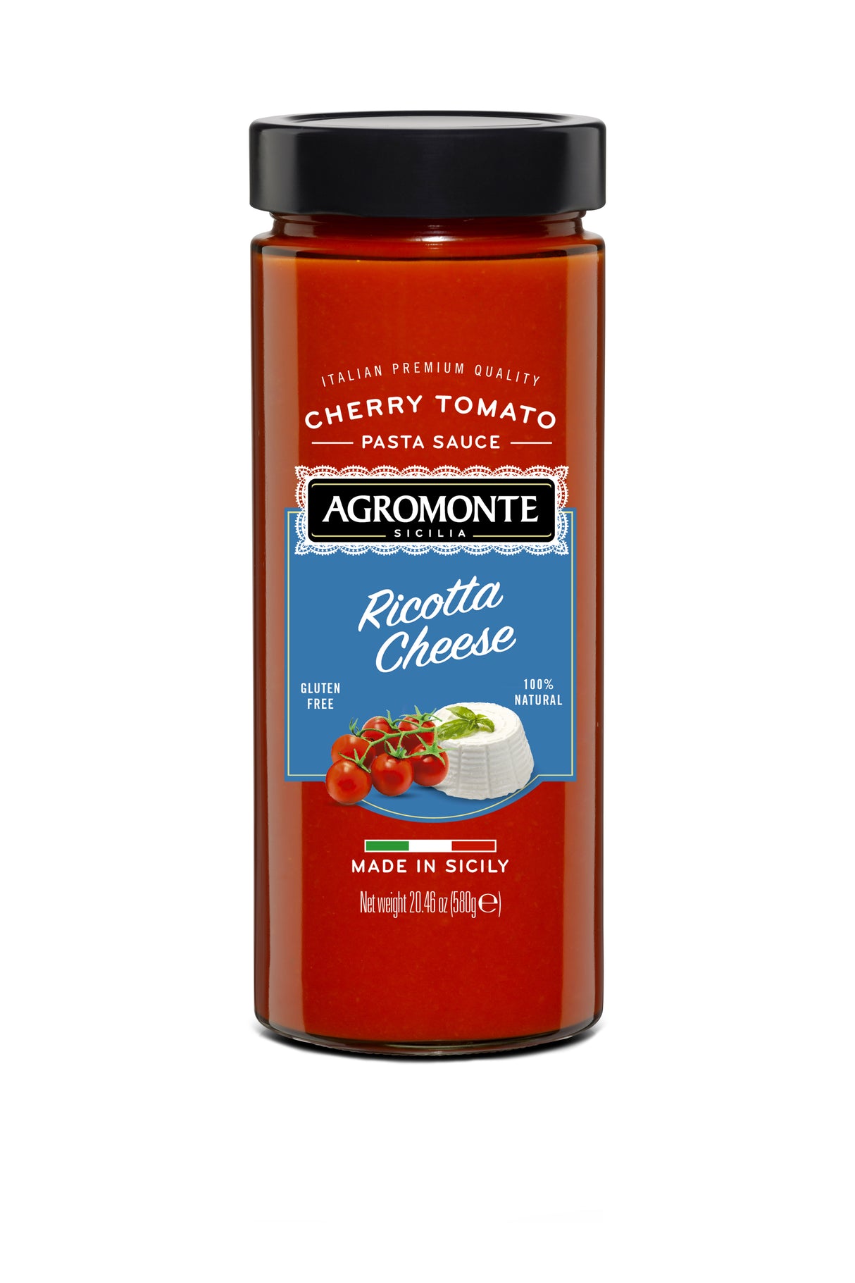 AGROMONTE Ricotta Cherry Tomato Pasta Sauce, 20.46oz - International Loft