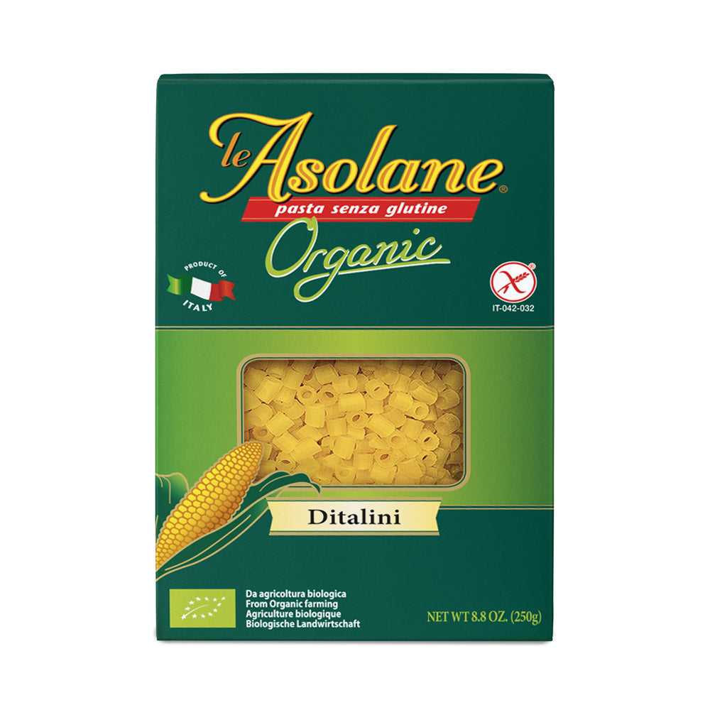 Le Asolane Gluten Free Organic Ditalini  Made in Italy