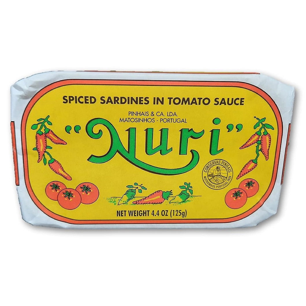 Nuri Portuguese SPICED Sardines in Tomato Sauce- 10 Pack - International Loft