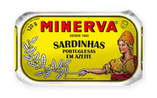 Load image into Gallery viewer, Minerva Gourmet Canned Sardines in olive oil
