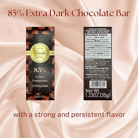 Venchi 85% Extra Dark Mini Chocolate bar 35 g