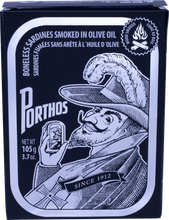 Load image into Gallery viewer, Porthos Smoked Boneless Sardines in Olive Oil
