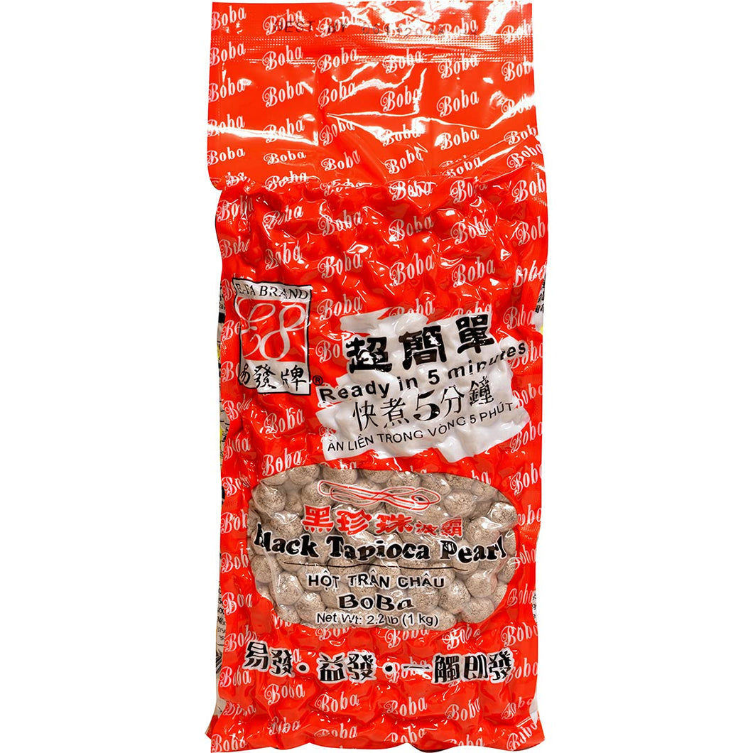 EFA Brand Premium Grade Black Tapioca Pearls Full Case of 12 packages (each package 2.2 lb) - International Loft