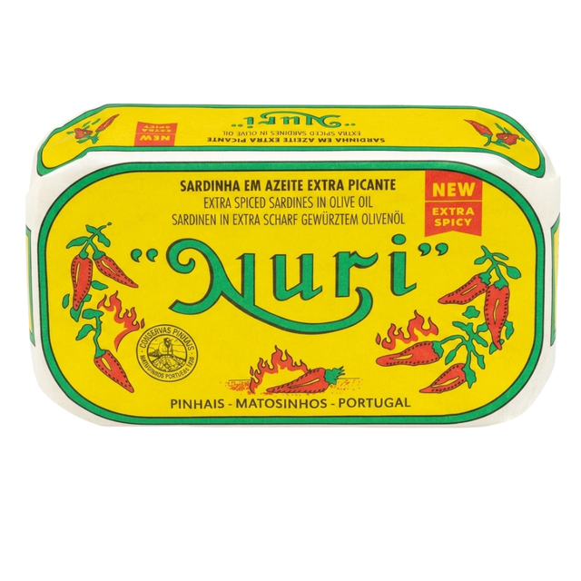 NURI Portuguese EXTRA SPICED Sardines in Olive Oil - 8 Pack - International Loft