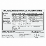 Manná Mackerel Fillets in Olive Oil with Lemon Thyme – 4.2 oz (120 g)