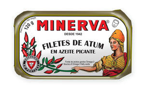 Minerva Gourmet Spicy Tuna Fillets in Olive Oil