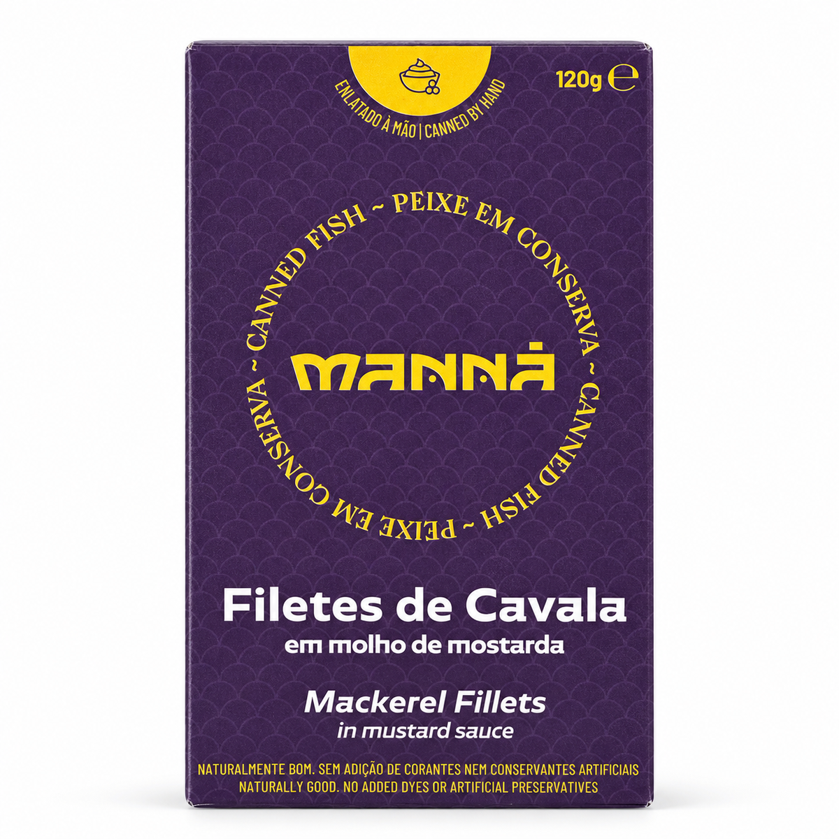 Manná Mackerel Fillets in Mustard Sauce – 4.2 oz (120 g)