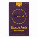 Manná Mackerel Fillets in Olive Oil with Curry & Chilli Pepper – 4.2 oz (120 g)