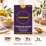 Manná Mackerel Fillets in Mustard Sauce – 4.2 oz (120 g)