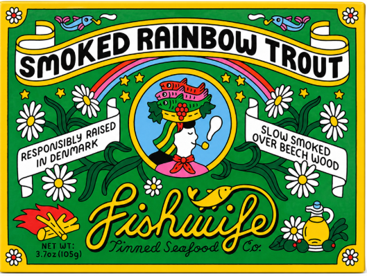 Fishwife Smoked Rainbow Trout – 3.7 oz - International Loft