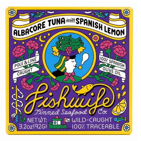 Fishwife Lemon Tuna in Spanish Olive Oil & Lemon Juice – 3.2 oz - International Loft