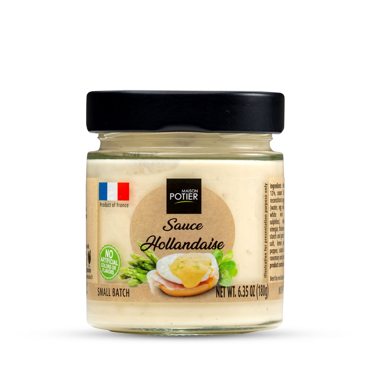 Maison Potier Hollandaise Sauce, The Authentic Sauce N. 9, 6.35oz Jar - International Loft