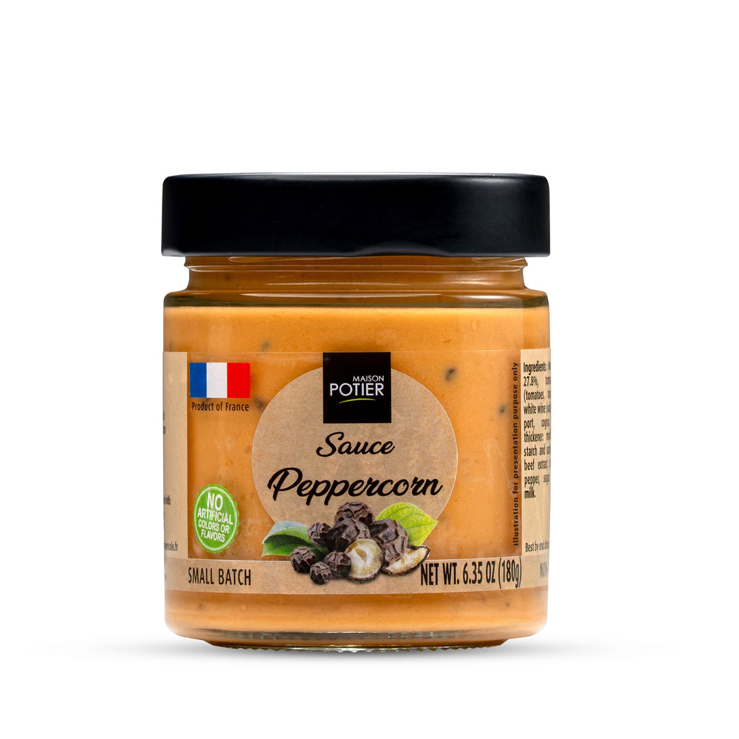 Maison Potier Peppercorn Sauce, The Authentic Sauce N. 3, 6.35oz Jar