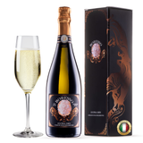 Boresso Non-alcoholic Sparkling Wine From Italy, Extra Dry Dealcoholized, 750ml (25.4 fl oz) Bottle with Gift Box
