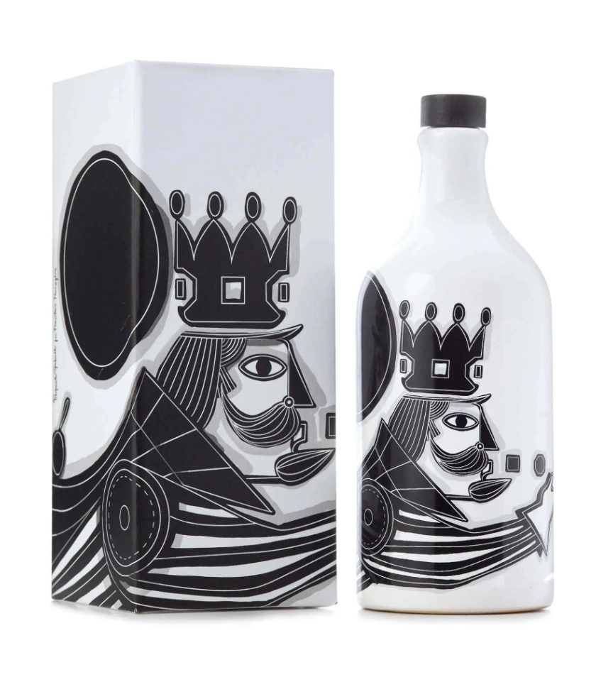 Antico Frantoio Muraglia, Italian Extra Virgin Olive Oil, The King Ceramic Jar Bottle 17 Fl.oz - International Loft