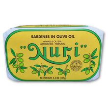 Load image into Gallery viewer, NURI Portuguese Sardines in Pure Olive Oil - International Loft
