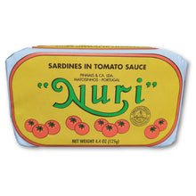 Load image into Gallery viewer, Nuri Portuguese Sardines in Tomato Sauce- 8 Pack - International Loft
