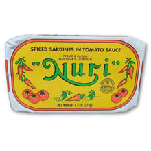 Load image into Gallery viewer, NURI Portuguese SPICED Sardines in Tomato Sauce - International Loft
