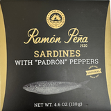Ramón Peña  Sardines with Padrón Peppers 4.6Oz (130g)